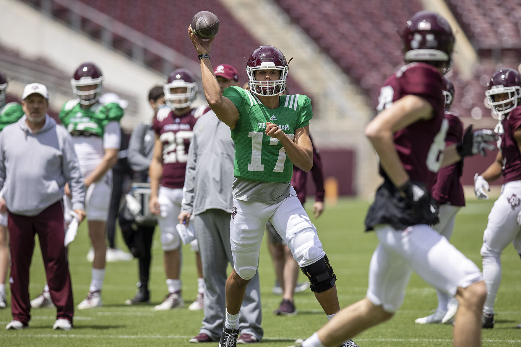 Spring football practice